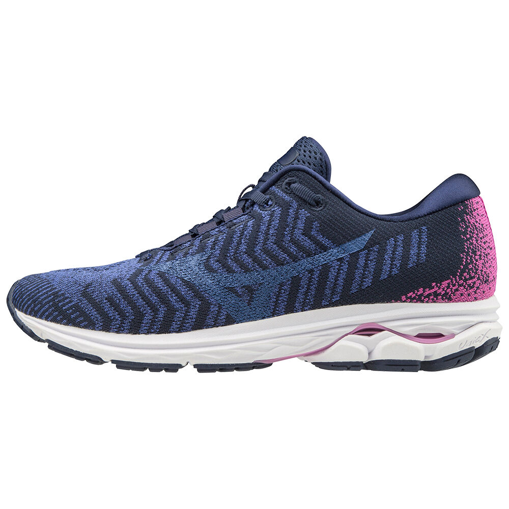 Mizuno WAVE RIDER WAVEKNIT3 Női Futócipő Kék/Rózsaszín JKT386914